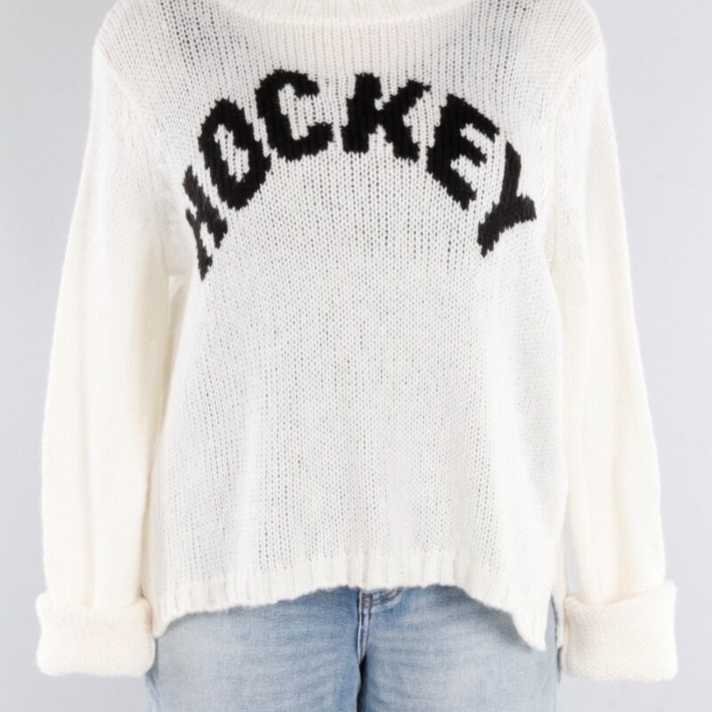 Wooden Ships Cream 'Hockey' Sweater